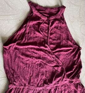 Mossimo Burgundy Romper sleevless size:L