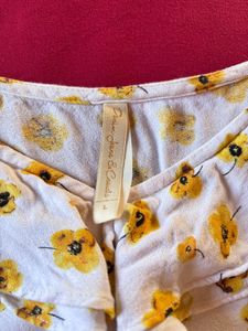 Floral Print Ruffle Top