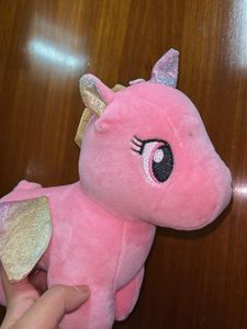 Pink Plush Unicorn Toy