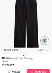 H&amp;M Black Flared Jeans