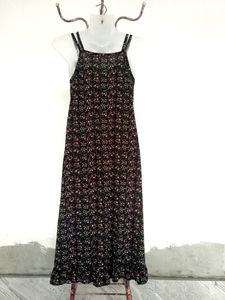 Cute Floral Slip In Midi Dress