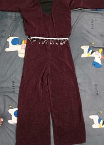 Burgundy Two-Piece Set