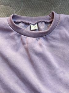 Cropped Lavander Cute Sweatshirt