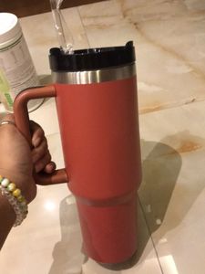 Stanley Inspired Insulated Tumbler with Handle