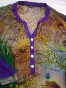 Beautiful Painting Kurti