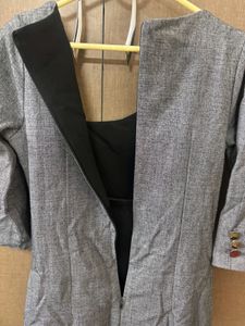 Formal Classy Dress Korean Brand Grey 3-4th Sleeve