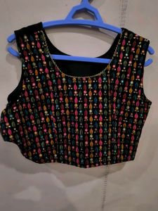 Black sharara with jacket.
