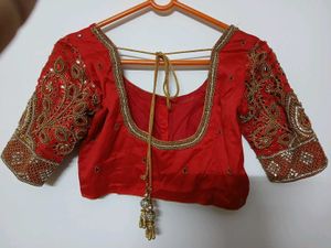 Aari Worked Silk Blouse