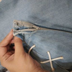 Denim Mini Skirt