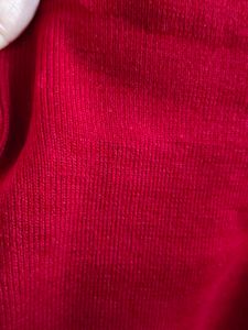 Red V-Neck Sweater