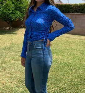 ZARA shirt with gathered sleeves