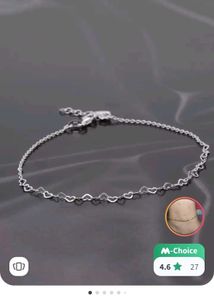 92.5 Sterling Silver Anklets Pair