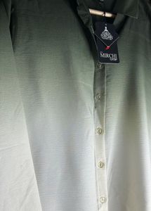 🗽Mirchi Ombre Button-Down Shirt