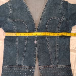 Women Denim Blazer.