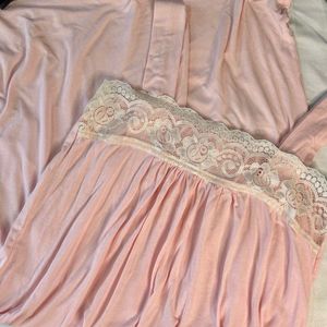 Lace Detail Baby Pink Slip