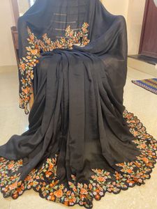 Sarees Black Floral Saree