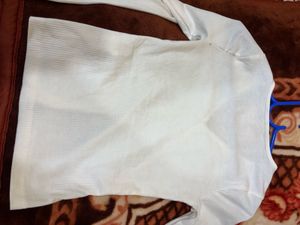 Wrap Front Ribbed Top