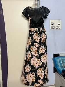Pintrest Floral Print Maxi Dress