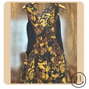 Cheetah Flowy  Backless Dress