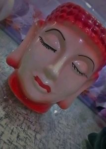 Buddha Face Ceramic Vase
