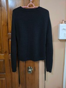Side Lace Up Sweater