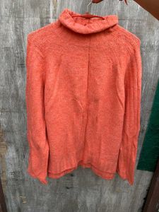 Coral vintage Turtleneck Sweater