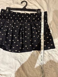 Black Mini Skirt with Short