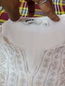 White Embroidered Tunic Dress