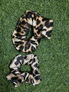 Printed Crunchies Stylish Hair ( Pack Of 6