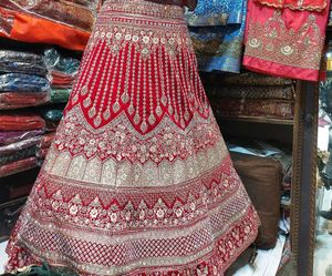 Beautiful Deep Pink Bridal Lehenga