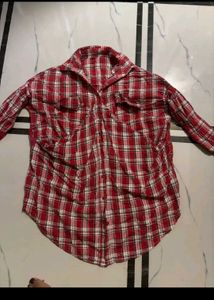 Red Plaid Flannel Shirt