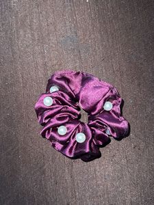 💙💜Pearl Scrunchie Duo💜💙