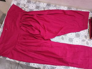 Pink Floral Embroidered Kurti