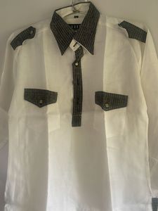 Designer Shirt  With Black Shimmery Material