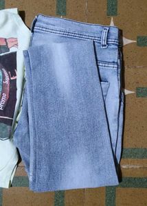 Stylish Light Blue Jeans Combo Of 5