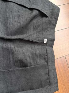 53) Black Silk Blend Pants