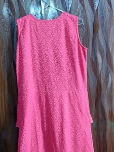Green Jumpsuit + Pink Korean Dress