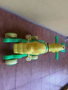 Toy Swing And Moving Kids Sitting Horse