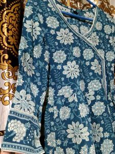 Floral Print Anarkali Kurta