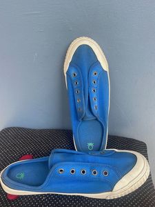 Blue Canvas Shoes