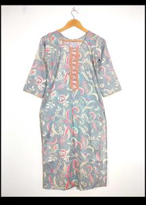 Elegant Floral Print Kurta