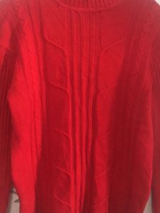 Red Turtleneck Sweater