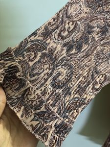 Brown Printed Top