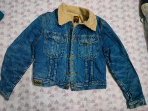 Fur Trim  Denim Jacket