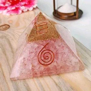 Rose Quartz Orgone Pyramid, Bracelet &amp; Zibu