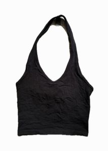 Black Halter Top