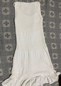 White Knit Dress