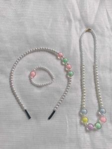 45.Pearl Bead Jewelry Set