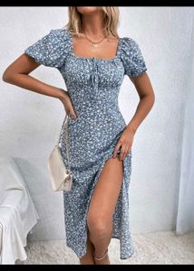 Blue Floral Dress