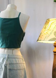 Puma Green Cropped Tank Top